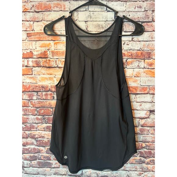 Lululemon mesh black tank top shirt breathable women's size 6? - Picture 3 of 5